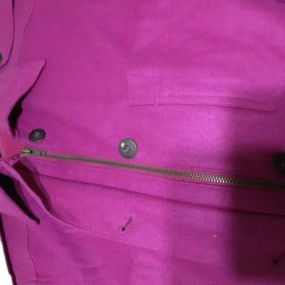 Vintage harve Bernard utility shacket coat women wool blend 12 y2k retro comfy - Picture 6 of 9